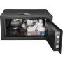 BARSKA AX12476 Quick Access Keypad Biometric Fingerprint Security Safe Box 0.46 Cubic Ft