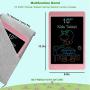 Lacoti LCD Writing Tablet,Kids Writing Board and Electronic Doodle Pad,10 Inch Colorful Drawing Tablet Toy for Kids Learning and Graffiti Gift(Pink)