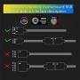 5V RGB Splitter Hub with Case and for ASUS/MSI 5V 3Pin LED Controller、LED Splitter 10-Port Hub with 50CM 3Pin Extension Cord, Perfect for Lots of RGB