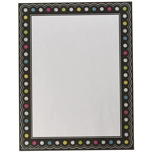 Teacher Created Resources Chalkboard Brights Computer Paper (5837)