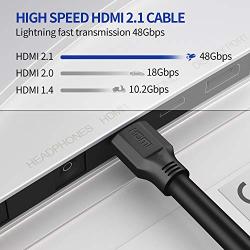 8K HDMI 2.1 Cable 10FT/3M, Dorset HDMI 48Gbps Ultra HD Support High Speed HDMI Cord, 4K120 8K60 144Hz eARC HDR HDCP 2.2 2.3 Compatible with Roku Sony LG Samsung TCL Xbox Series X RTX 3080 3090 PS4 PS5