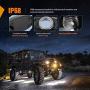 Nilight LED Rock Light 4PCS White Light Pods Waterproof Under Body Wheel Well Light Exterior Interior Lights for Car Truck Pickups ATV UTV SUV Motorcycle Boat, 2 Years Warranty Nilight LED Rock Light 4PCS White Light Pods Waterproof Under Body Wheel Well Light Exterior Interior Lights for Car Truck Pickups ATV UTV SUV Motorcycle Boat, 2 Years Warranty
