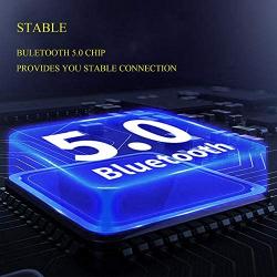 Bluetooth Headphones 5.0, Bluetooth Earbuds with Microphones, Pop Up Auto Pairing, Touch Control, 3D High-Definition Stereo with Noise Reduction, IPX5 Waterproof, Suitable for Android/iOS