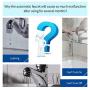 Touchless Bathroom Sink Faucet Automatic Sensor, Brass, Motion Hands Free Bathroom Fixture Vanity Water Tap, with Temperature Control Mixer,3/8'' 1/2'' Adapter, 3 Hoses, Fashion, Chrome Plating