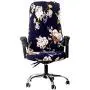Melanovo Computer Office Chair Covers, Universal Stretch Desk Chair Cover for Rotating High Back Chair (Large Size)