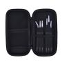 Mudder 6 Pieces Nail Art Tweezers Anti-static ESD Tweezers Kit Stainless Steel with Storage Bag for Eyelash Extension, Jewelry-making and Electronics