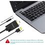 VGA to HDMI Adapter Cable 10FT/3M (Old PC to New TV/Monitor with HDMI),FOINNEX VGA to HDMI Converter Cable with Audio for Connecting Laptop with VGA(D-Sub,HD 15-pin) to New Monitor,HDTV.Male to Male