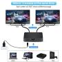 HDMI Splitter 4K@60Hz, avedio links HDMI Splitter 1 in 2 Out, HDMI2.0b Splitter for Dual Monitors Only Duplicate/Mirror Screens, Support HDCP2.2, RGB 4:4:4, 18.5Gbps, Auto Scaling, Full HD 1080P 3D