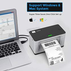 MUNBYN USB Label Printer, UPS 4 6 Thermal Shipping Label Address Postage Printer for Amazon, Ebay, Shopify, FedEx Labeling, One Click Set up, Work with Windows, Mac System