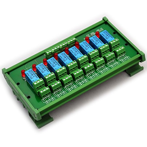 Electronics-Salon DIN Rail Mount 8 DPDT Signal Relay Interface Module. (Operating Voltage: DC 24V) Electronics-Salon DIN Rail Mount 8 DPDT Signal Relay Interface Module. (Operating Voltage: DC 24V)