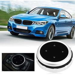 Keenso Car Interior Center Console Multimedia Buttons Decorative Cover Frame Trim for X1 X3 X5 X6 F30 E90 F10 F18 F25 E60(7 Button Style2)