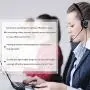 USB Telephone Headset with Noise Cancelling Nuance Dragon Dictation Microphone Computer PC Headset Dual Ear for Skype Chat, Online Learing, Conference Calls, Voice Chat, Softphones Call, Gaming etc