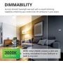 Sunco Lighting 2 Pack A21 LED Bulb 22W=150W, 3000K Warm White, 2550 LM, E26 Base, Dimmable, Indoor Light for Lamp - UL & Energy Star