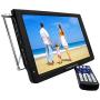 Trexonic Ultra Lightweight Rechargeable 12'' LED TV With HDMI, SD, MMC, USB, VGA, Headphone Jack, AV Inputs and Output And Built-in Digital Tuner