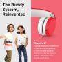 LilGadgets Connect+ Kids Premium Volume Limited Wired Headphones with SharePort and Inline Microphone (Children, Toddlers) - Red