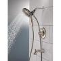 Delta 144938DC-SS-I20 Lahara In2ition 2-in-1 Single-Handle 5-Spray Tub and Shower Faucet in Brushed Nickel