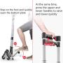 EULANGDE Aluminum Folding Hand Truck Dolly Portable Multi-Purpose Trolley,Climb Stairs Hand Truck,Lightweight Cart for Luggages,Travel Transporting,Office Use,Indoor Outdoor Use,Home Life Use