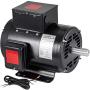 VEVOR Air Compressor Motor, 7.5Hp 3450rpm Heavy Duty Electric Compressor Motor Single Phase 184T 230V Electric Motor for Air Compressor