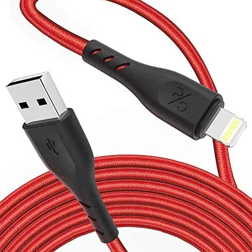 3 Pack 10ft iPhone Charger Lightning Cable 10 Foot, Extra Long Nylon Braided Charging&Syncing Cord Compatible with iPhone Xs/XR/XS Max/X/7/7Plus/8/8Plus/6S/6S Plus/5