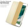 MoKo Case Fit 2018/2017 iPad 9.7 6th/5th Generation, Slim Lightweight Smart Shell Stand Cover with Translucent Frosted Back Protector Fit iPad 9.7 in 2018/2017, Champagne Gold(Auto Wake/Sleep)