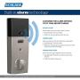 Schlage BE469ZP CEN 619 Connect Smart Deadbolt With Alarm Inbuilt Century Trim In Satin Nickel