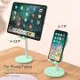 Cell Phone Stand,Angle Height Adjustable Nediea Cell Phone Stand for Desk,Cute Rabbit Phone Holder Stand for Desk, Compatible with All Mobile Phones,iPhone,Samsung,Pixel,iPad,Tablet(4-13in) (Green)