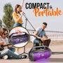 Wireless Portable Bluetooth Boombox Speaker - 500W 2.0CH Rechargeable Boom Box Speaker Portable Barrel Loud Stereo System with AUX Input/USB/SD/Fm Radio, 3'' Subwoofer, Voice Control - Pyle PBMWP185