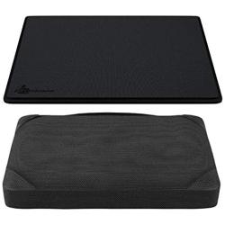 DefenderShield DefenderPad Laptop Radiation Heat Shield (Black) and DefenderPad Accessory Pillow Bundle – EMF and 5G Blocker- EMF Notebook Computer Lap Pad/Lapdesk Compatible 17” laptops