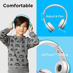 LilGadgets Kids Premium Volume Limited Wired Headphones with SharePort (Children, Toddlers) - Blue