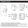 WOOCH RFID Locks for Cabinets Hidden DIY Lock - Electronic Cabinet Lock with USB Cable, RFID Card/Tag/Wristband Entry