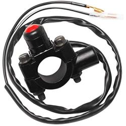 Monrand CNC Universal Motorcycle Engine Stop Start Kill Switch Push Button With Mounting Backplate Fit For ATV Dirt Pit Bike Scooter 22mm Handlebar