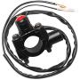 Monrand CNC Universal Motorcycle Engine Stop Start Kill Switch Push Button With Mounting Backplate Fit For ATV Dirt Pit Bike Scooter 22mm Handlebar