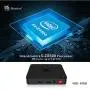 Beelink T4 Mini PC with Win10 OS, Intel Quad-Core Atom X5-Z8500 Mini Computer, 4G RAM+64GB eMMC, 2.4G/5G Dual WiFi,Gigabit Ethernet, HDMI&DP Ports Support Dual Display,Mounting Bracket,Auto Power On