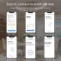 Smart WiFi Alexa Light Bulbs, SAUDIO LED RGB Color Changing Bulbs, Works with Alexa, Echo, Google Home & Siri, 2.4GHz WiFi Only, No Hub Required, 7W A19 E26 Multicolor 4 Pack