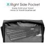 Large Vegan Leather Makeup Bag for Purse Travel Makeup Pouch Mini Cosmetic Bag for Women Girls