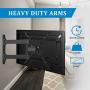FOZIMOA Full Motion TV Wall Mount Bracket for 28-80 inch Flat Curved TVs, up to 110 lbs and VESA 600x400mm, with Tilt and Swivel Articulating Arms - Single Stud Install