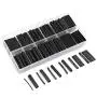 532pcs Heat Shrink Tubing Black innhom Heat Shrink Tube Wire Shrink Wrap UL Approved Ratio 2:1 Electrical Cable Wire Kit Set Long Lasting Insulation Protection, Safe and Easy, Eco-Friendly Material