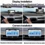 AMTIFO A12 HD Backup Camera Kit Two Video Channels Monitor Driving Hitch Rear/Front View Observation System for Trucks,Cars,Campers,DIY Guide Lines,Super Night Vision
