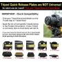 DaVoice 41mm Tripod Quick Release Plate Camera Mounting Parts Replacement for Ambico V-0552 V-0554, Sunpak 7500 Pro 7500tm 7575, Kalimar Pro-Tech V-40, Samsonite 1100 2601 Quantaray Tripod Mount 1 5/8
