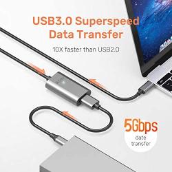 WEme USB C Active Extension Cable (5M/16.4FT), USB 3.0 Extender Cord Type C Male to Type A Female with Signal Repeater for Oculus VR, HTC Vive, Gamepad, Keyboard, Printers, Camera, Webcam