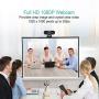 Webcam with Microphone, 1080P Full HD Webcam Streaming Computer Web Camera for Video Calling Conferencing Recording, USB Webcams for PC Laptop Desktop