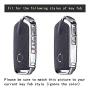TANGSEN Smart Key Fob Case for KIA STINGER K900 3 4 Button Keyless Entry Remote Personalized Protective Cover Plastic Carbon Fiber Pattern Black Silicone 2017 2018 2019
