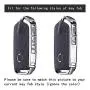 TANGSEN Smart Key Fob Case for KIA STINGER K900 3 4 Button Keyless Entry Remote Personalized Protective Cover Plastic Carbon Fiber Pattern Blue Silicone