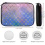 Mermaid Electronic Organizer Bag Pouch for Electronics Accessories