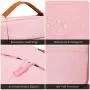 11.6-12.9 Inch Water-Resistant Laptop Briefcase for Women Ladies Bag with Handle for Acer R 11 11.6 Chromebook, ASUS Chromebook 11.6, Macbook Air 13 A1932, Dell Surface HP Lenovo Carrying Sleeve, Pink 11.6-12.9 Inch Water-Resistant Laptop Briefcase for Women Ladies Bag with Handle for Acer R 11 11.6 Chromebook, ASUS Chromebook 11.6, Macbook Air 13 A1932, Dell Surface HP Lenovo Carrying Sleeve, Pink