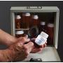 MMF Industries Med-Master Premium Steel Locking Medication Case with RFID Lock, Platinum (201906206)
