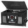 Victrola 8-in-1 Bluetooth Record Player & Multimedia Center, Built-in Stereo Speakers - Turntable, Wireless Music Streaming | Black