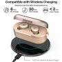 TOZO T10 Bluetooth 5.0 Wireless Earbuds with Wireless Charging Case IPX8 Waterproof TWS Stereo Headphones in Ear Built in Mic Headset Premium Sound with Deep Bass for Sport Khaki