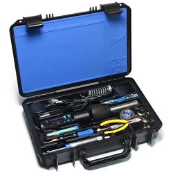 YIHUA 8858-I & 928D Portable Hot Air Gun and 65W Controllable and Accurate Temperature Soldering Iron with LED Digital Display, Sleep Function, Digital Temp. Correction Function, Desoldering and Solde