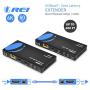 4K HDMI Extender Balun by OREI - HDBaseT UltraHD 4K @ 60Hz 4:4:4 Over Single CAT5e/6/7 Cable with HDR, CEC & IR Control, RS-232 - Up to 400 Ft - Loop Out - Power Over Cable - Audio Out (UHD-EXB400R-K)